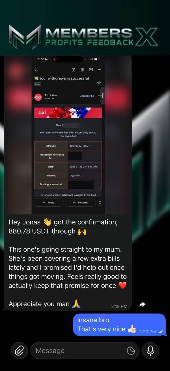 Message posted by a member